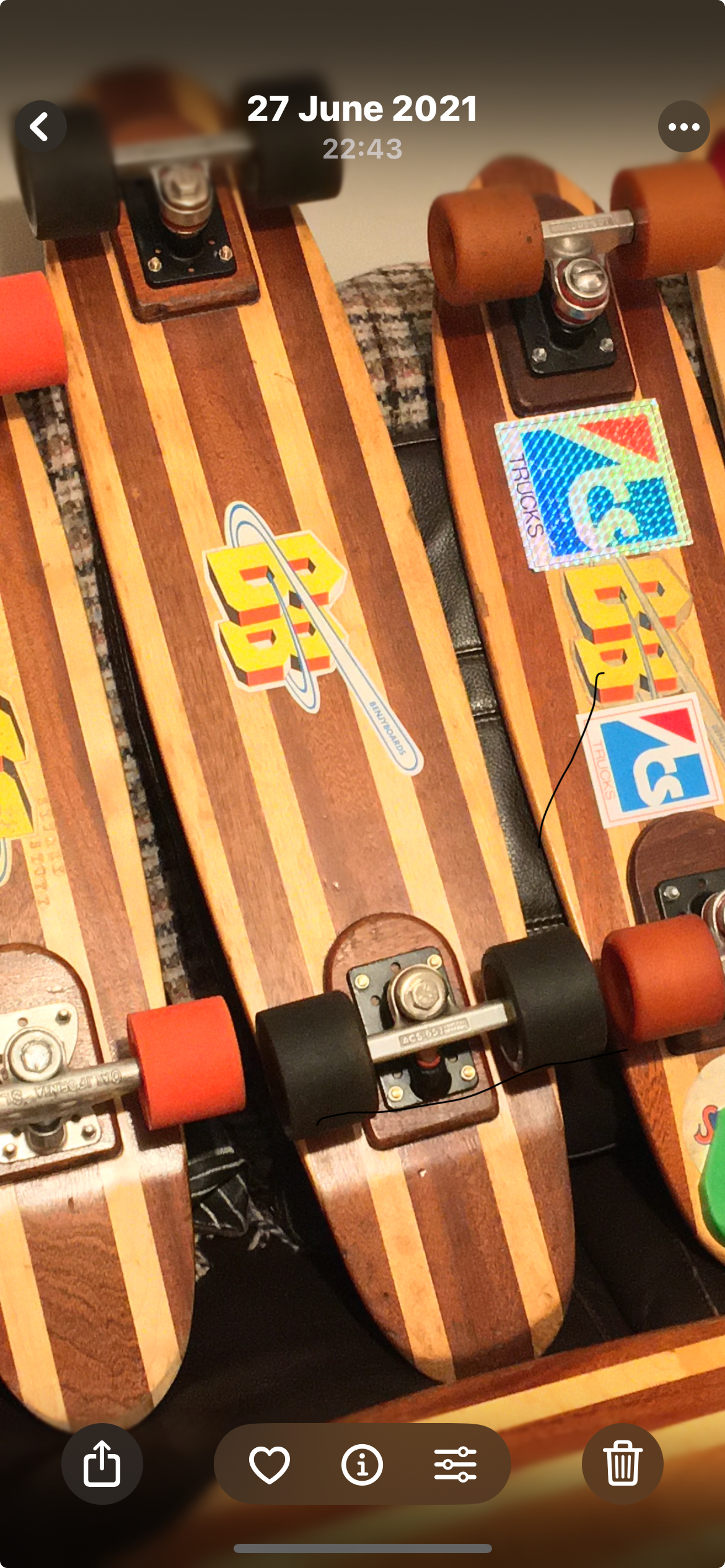 Here’s mine shape does look similar, although tail does look a more prominent taper as if cut that way?